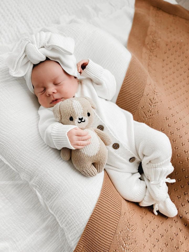 Luxe Knitted Romper - Stone