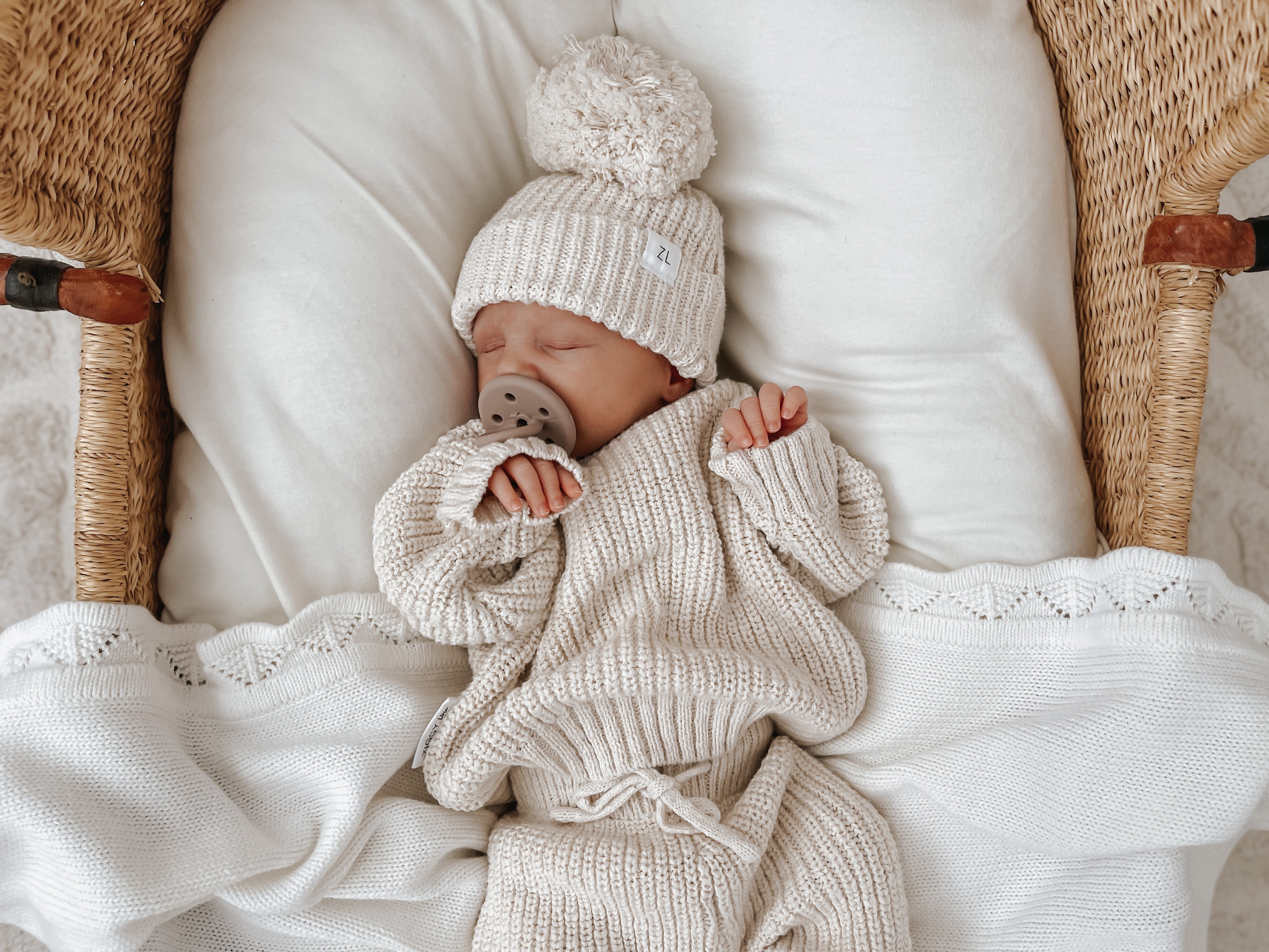 Textured Knit Sweater - Textured Wheat