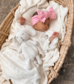 Pointelle Knit Blanket - Honey Milk