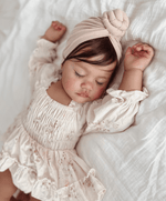 Rib Knot Turban - Milk