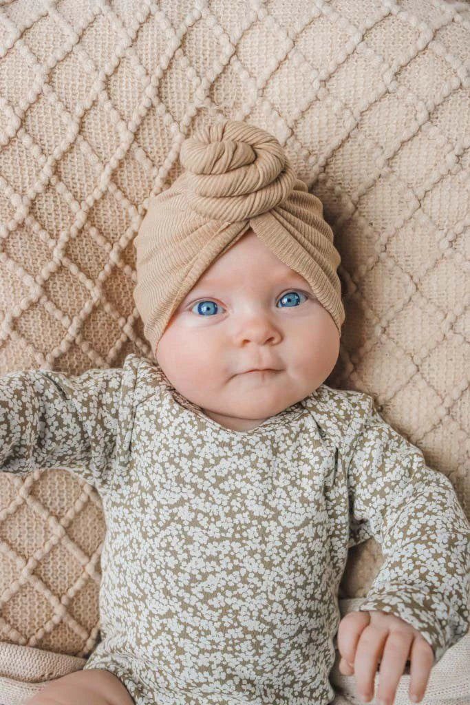 Rib Knot Turban - Milk