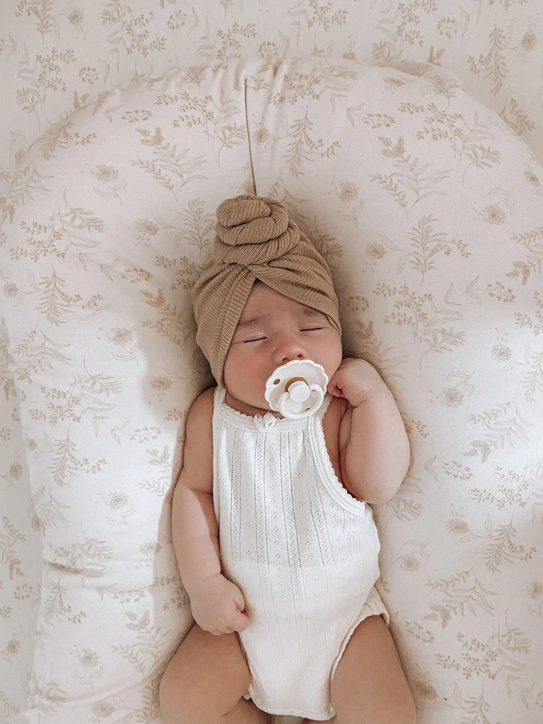 Rib Knot Turban - Champagne Pink