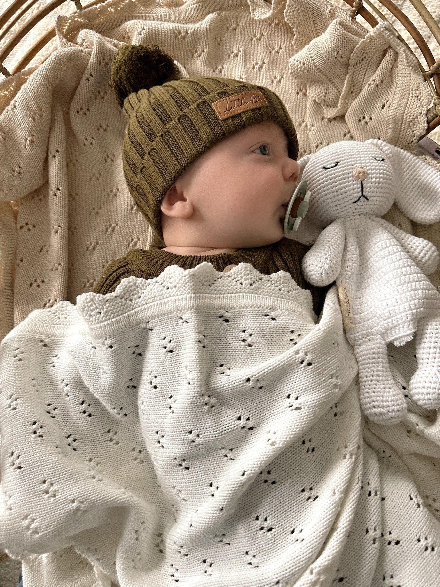 Ribbed Beanie - Milk