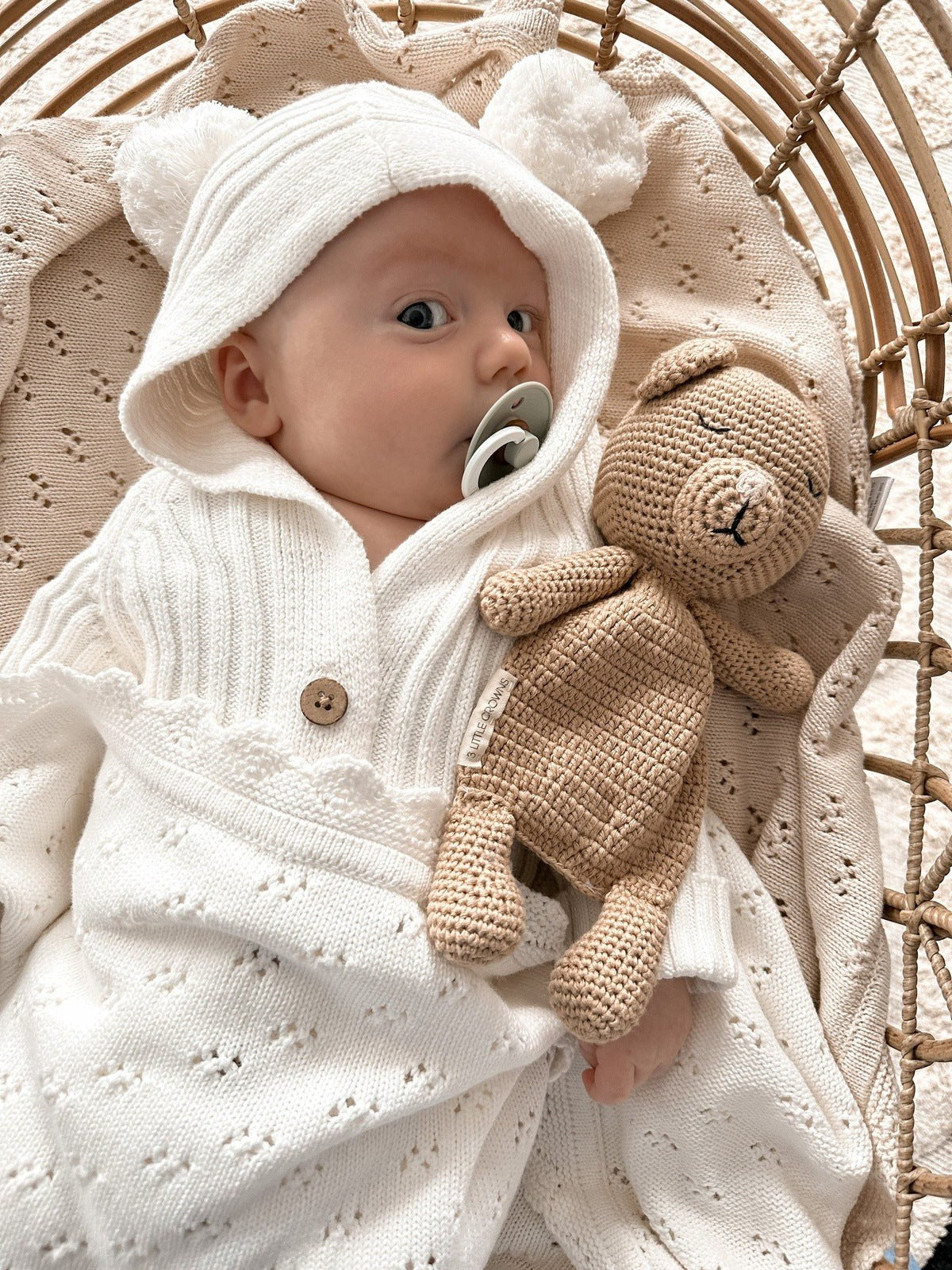 Ribbed Hoodie Onesie | Milk