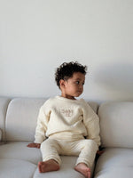 Ribbed Knit Leggings - Oat