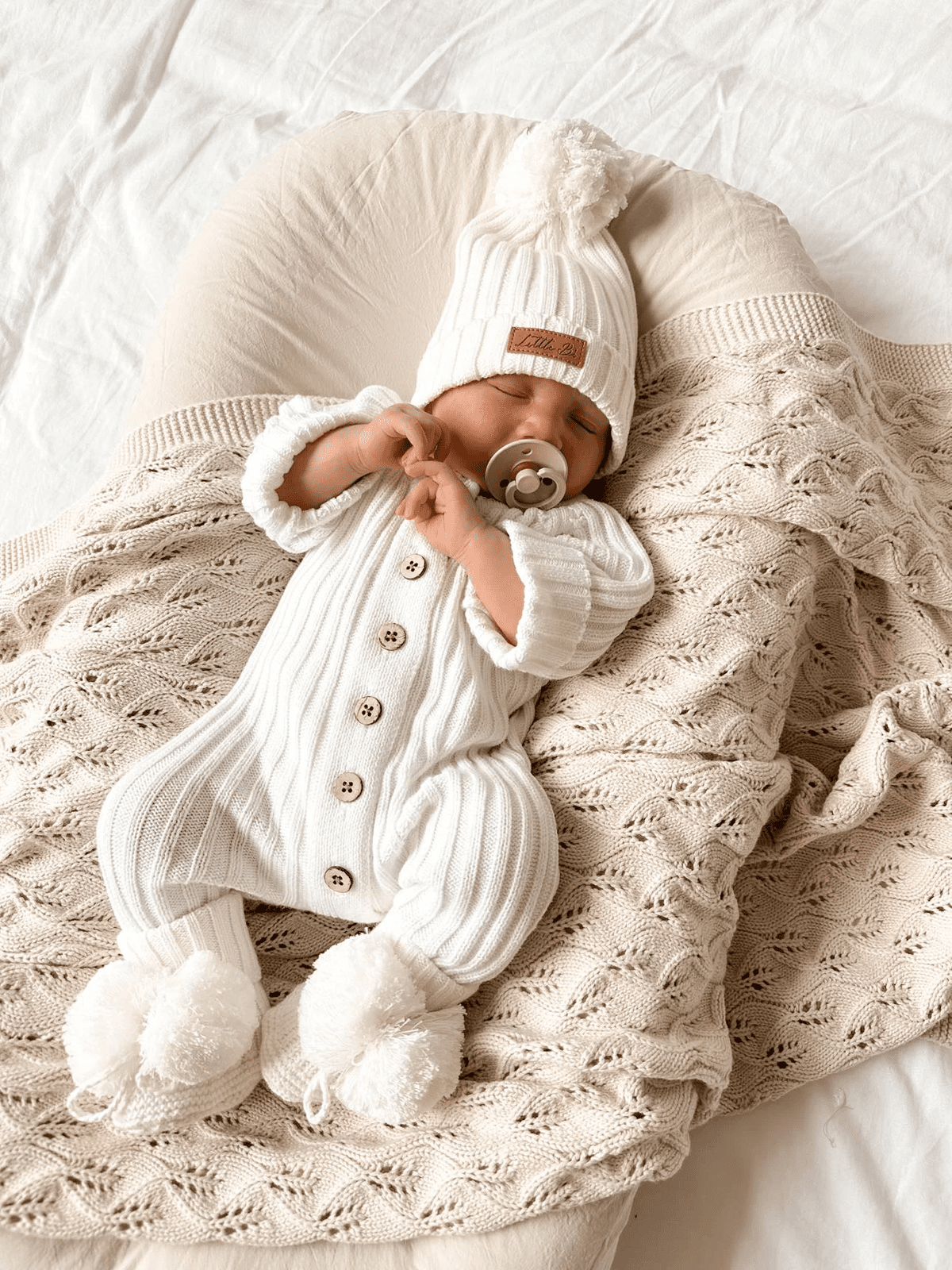 Ribbed Romper - Milk