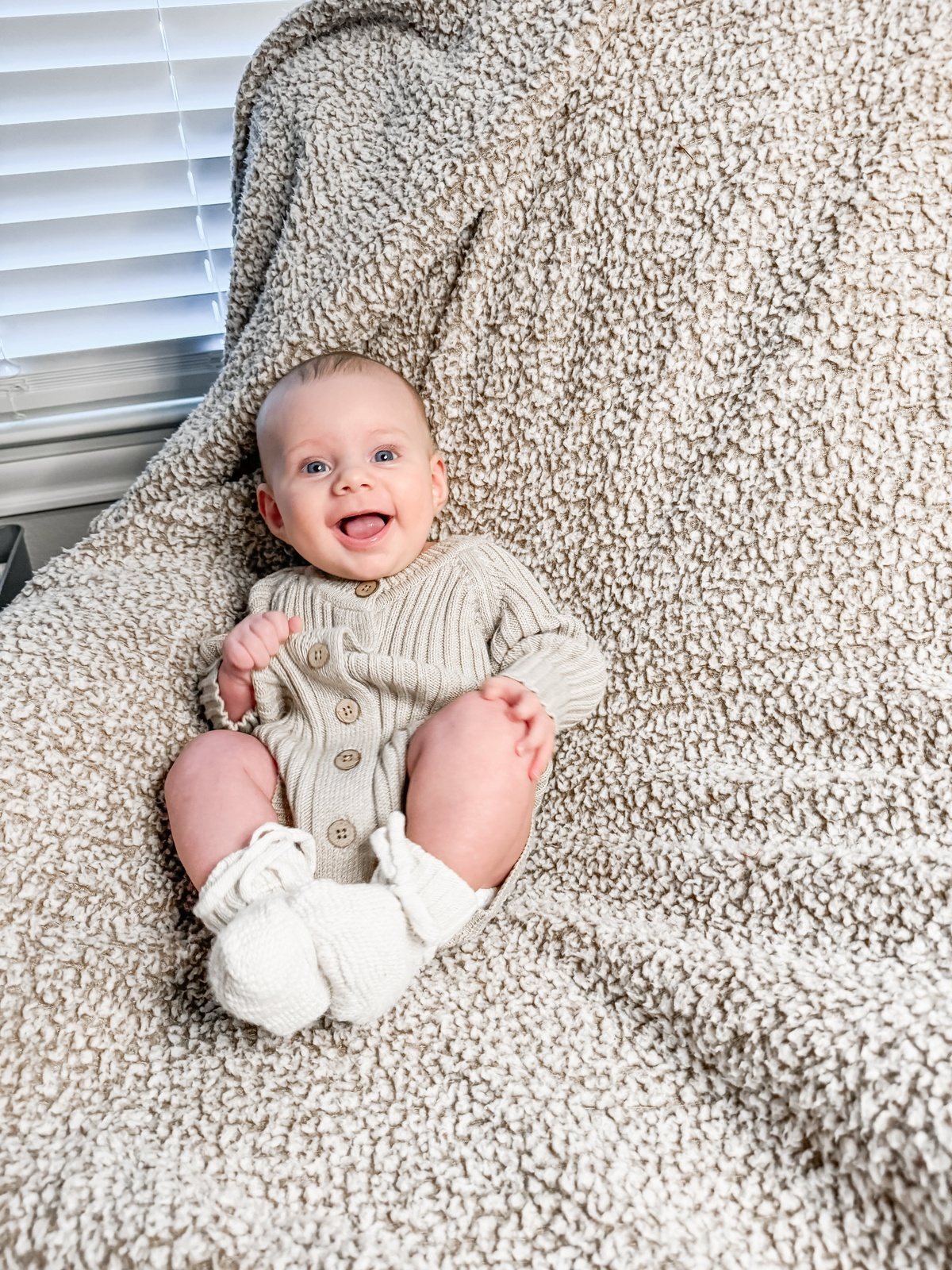 Ribbed Onesie - Honey Milk