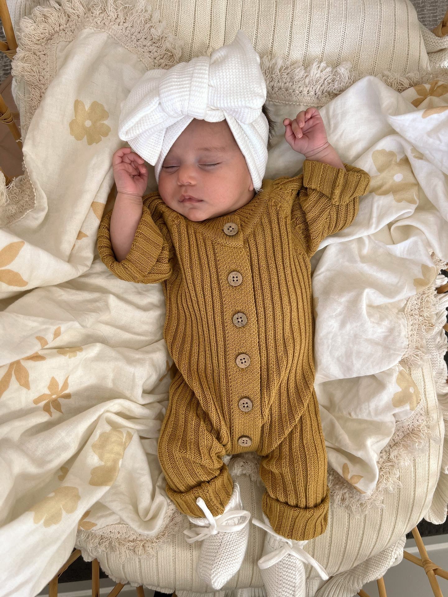 Ribbed Romper - Oak