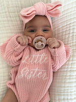Sibling Announcement Romper - Little Sister