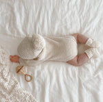 'Snuggle Bunny' Chunky Knit Romper | Honey