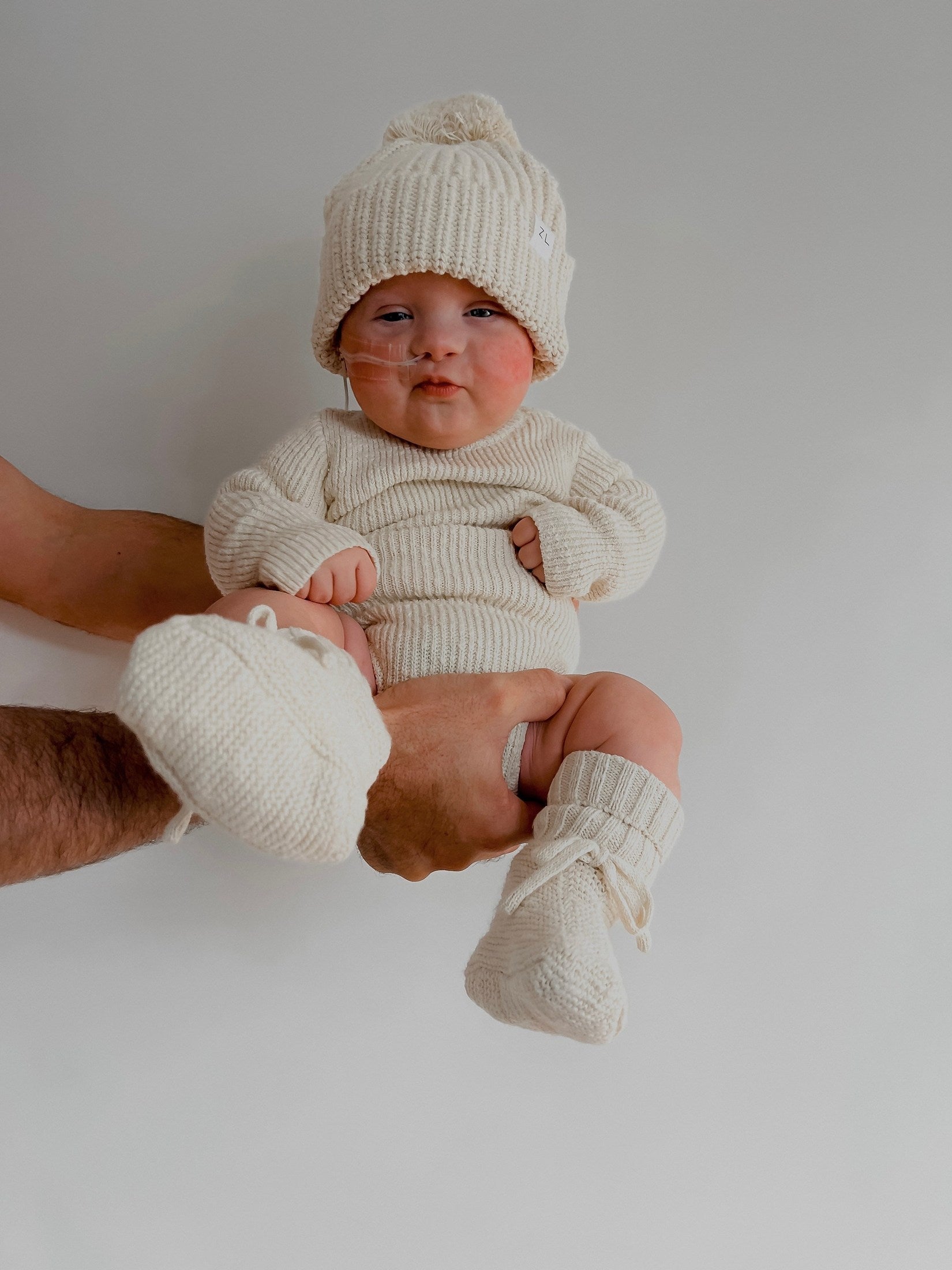Super Chunky Knit Beanie - Oat