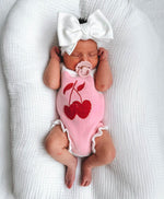 Sweet Cherry Frill Romper