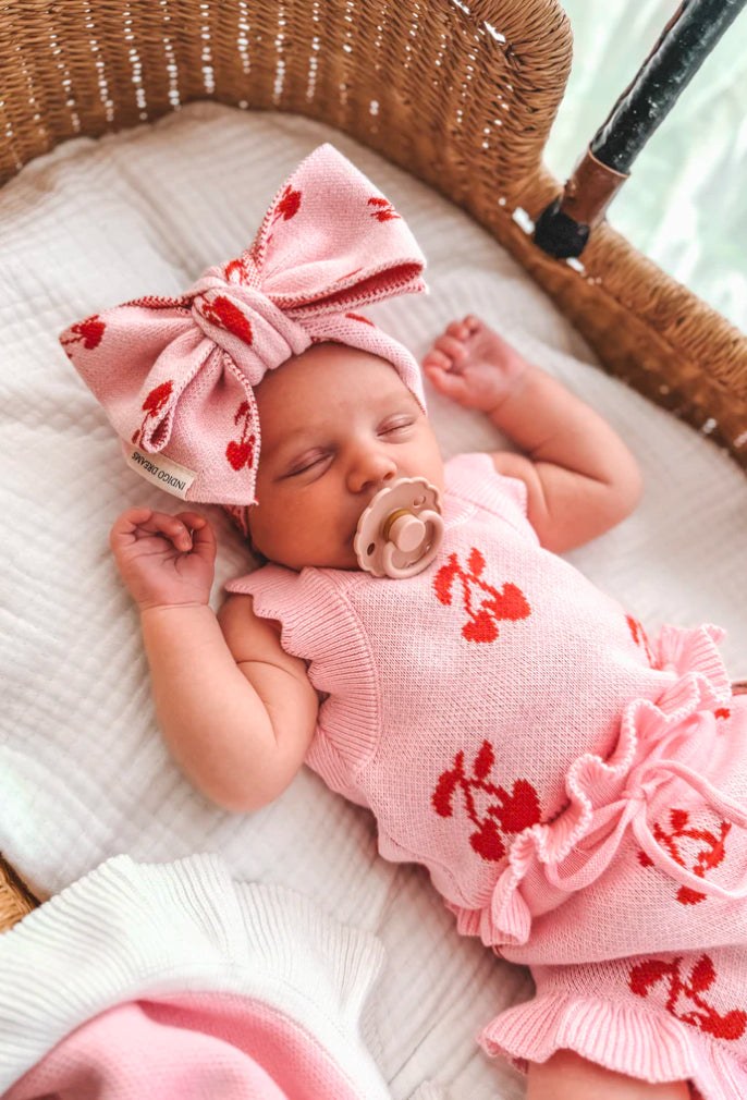 Sweet Cherry Knit Headband