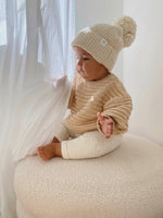 Textured Knit Sweater - Honey