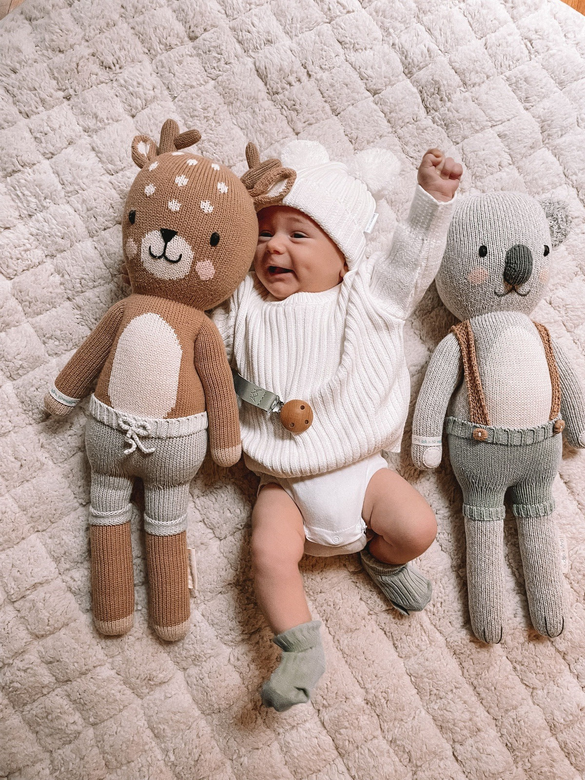 Chunky Ribbed Sweater + Beanie Set