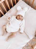 Chunky Ribbed Sweater + Beanie Set