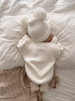 Chunky Ribbed Sweater + Beanie Set