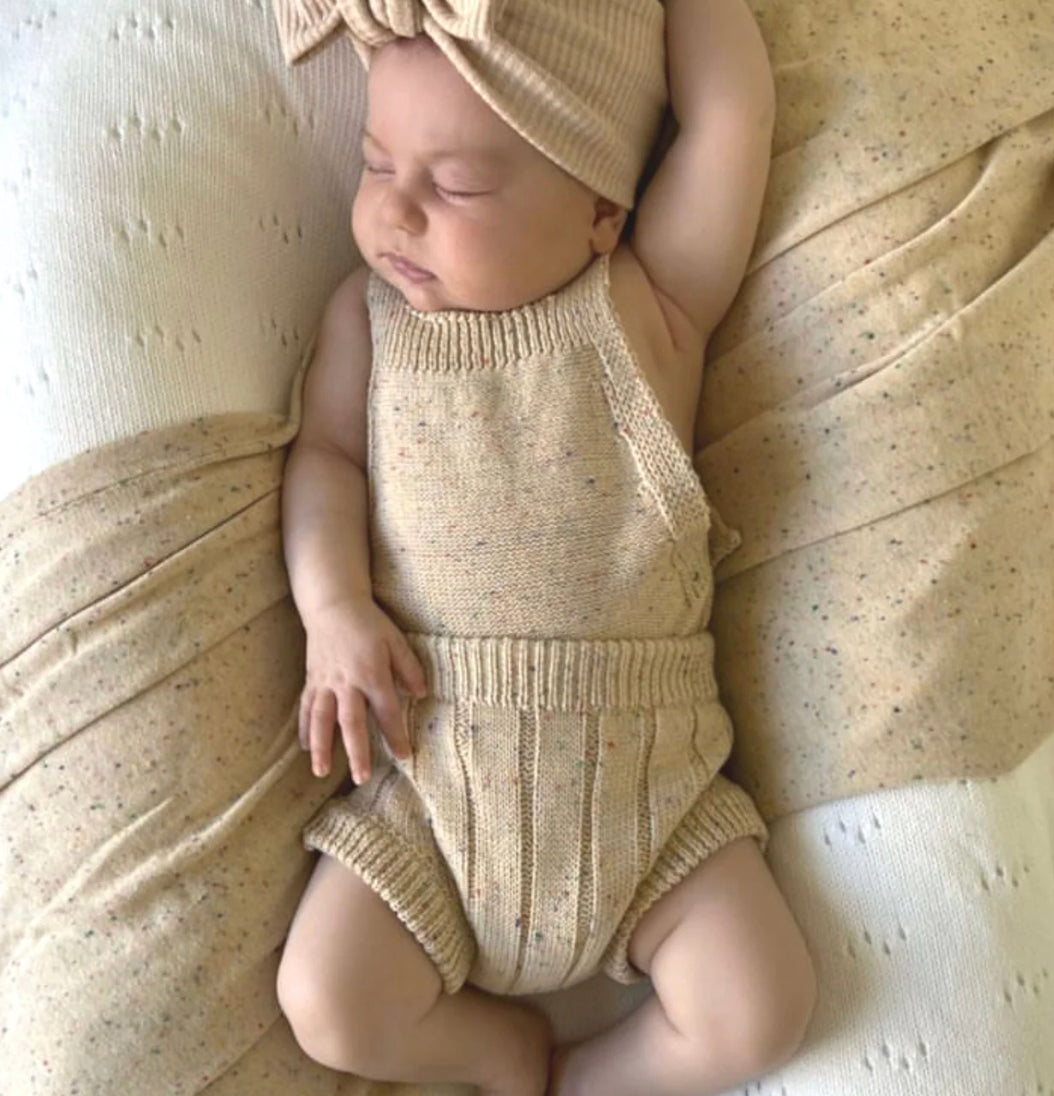 Knitted Bloomers | Oatmeal Speckled