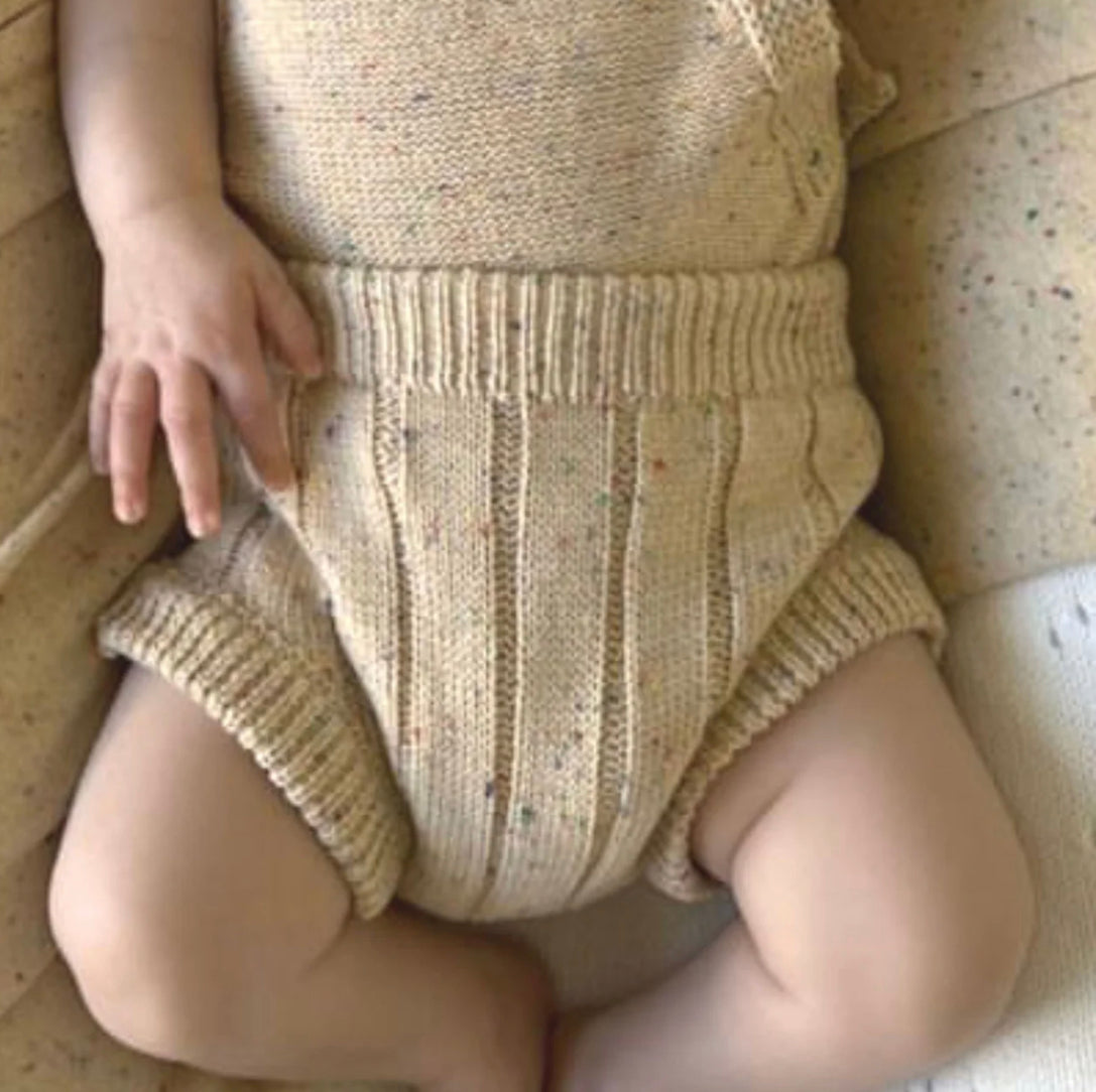 Knitted Bloomers | Oatmeal Speckled