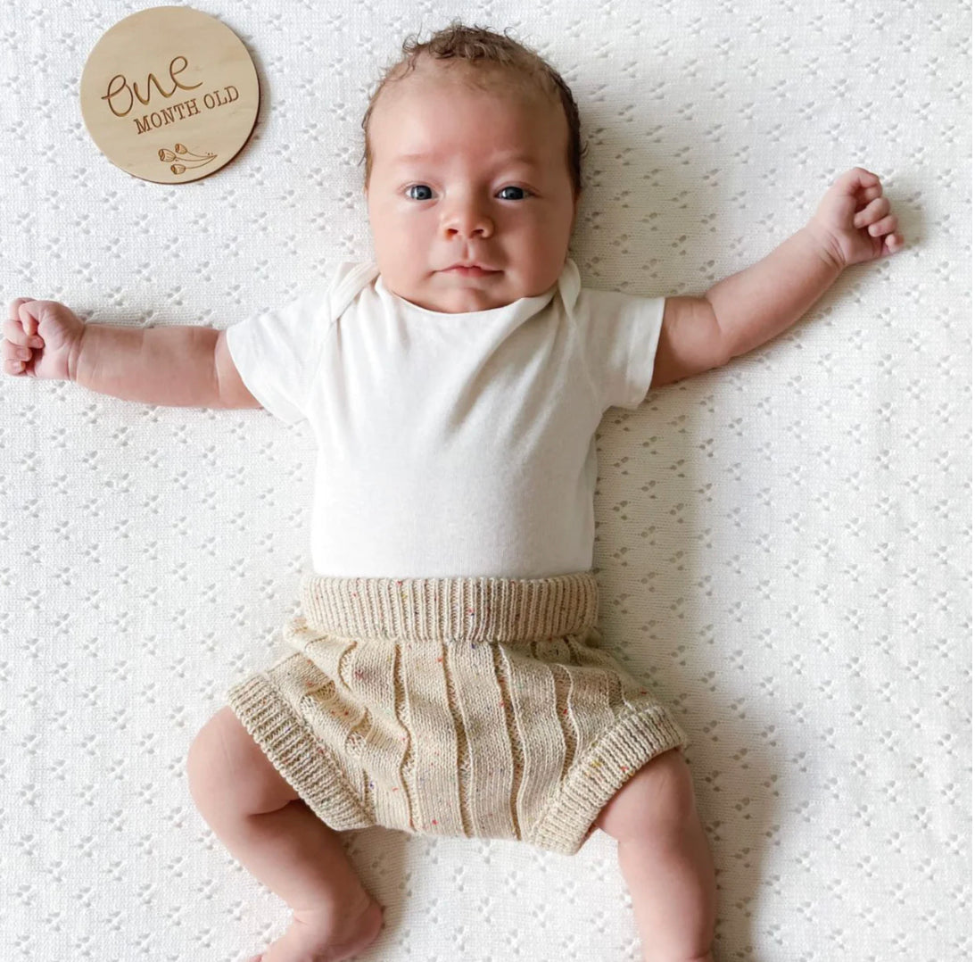 Knitted Bloomers | Oatmeal Speckled