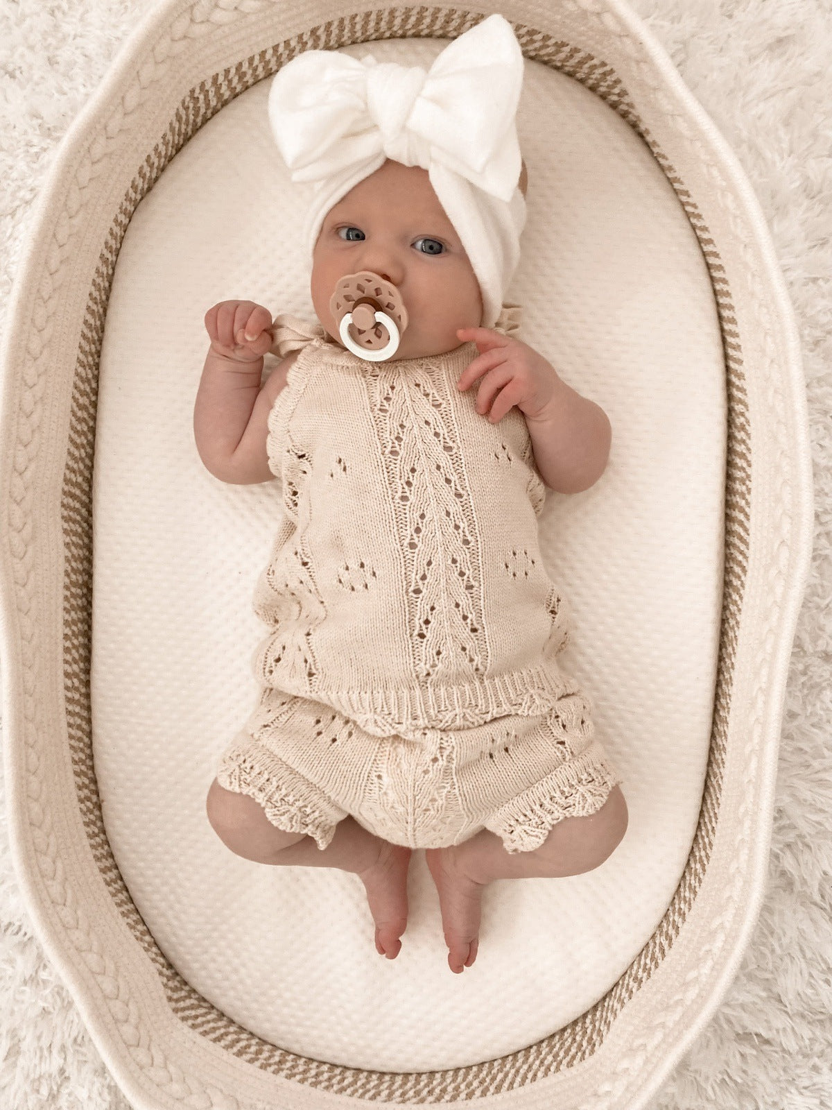 Pointelle Knit Summer Set | Honey Milk
