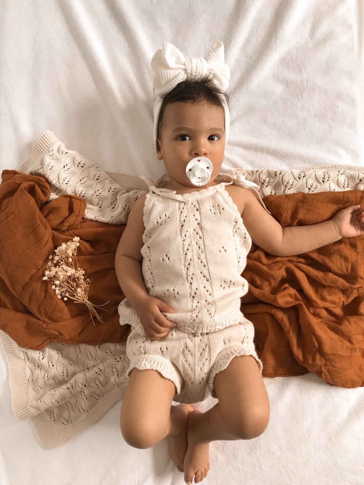 Pointelle Knit Summer Set | Honey Milk