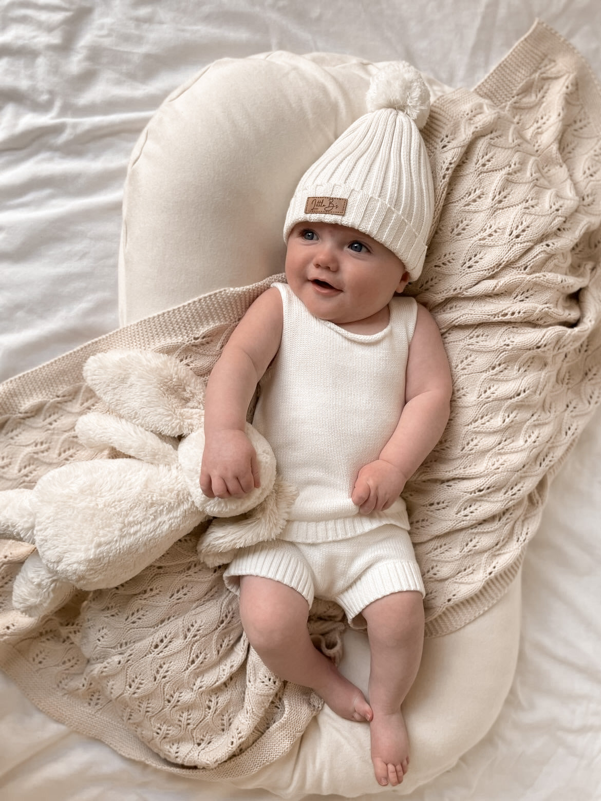 Summer Knit Shorts + Tank Set | Milk