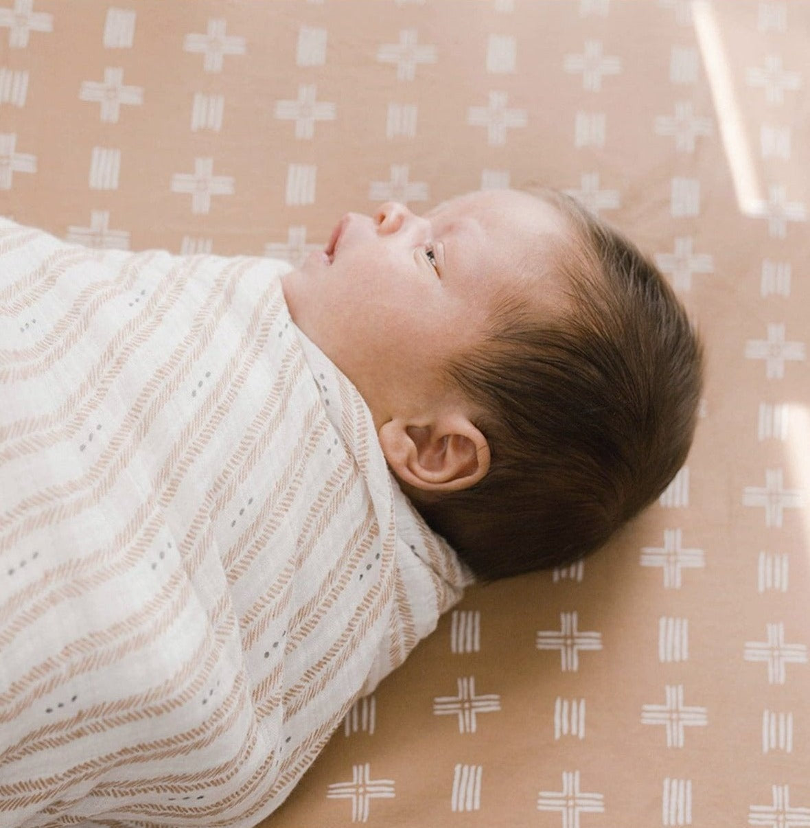 Swaddle Wrap | Neutral Herringbone